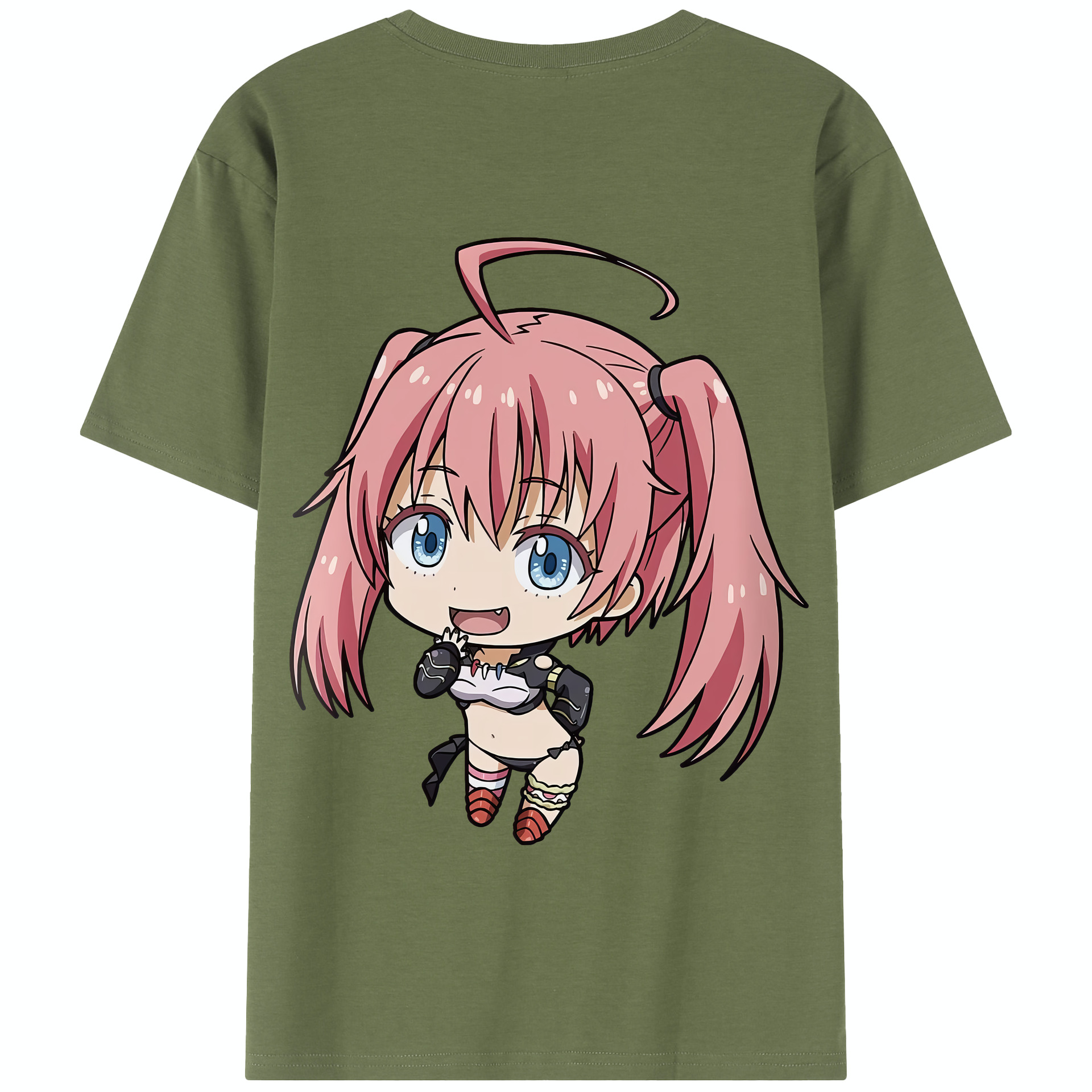 （画像用） 転スラ Regarding Reincarnated to Slime 綿100％半袖Tシャツ（背面プリント）